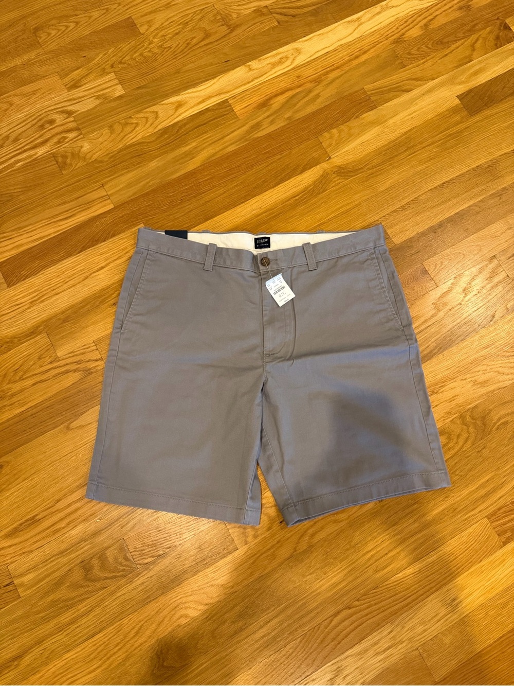 J. Crew Men's Gray Chino Shorts- 9 inch inseam